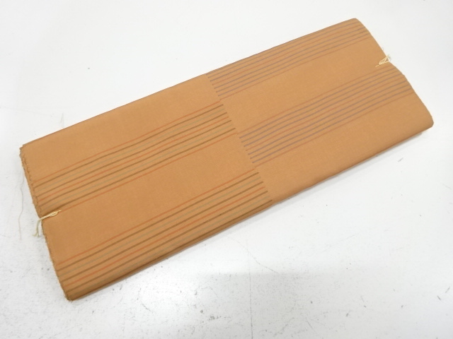 JAPANESE KIMONO / BOLT FOR KIMONO / SILK / TSUMUGI / WOVEN STRIPE / OUTLET ITEM